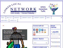 Tablet Screenshot of linkedlocalnetwork.com